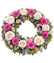 pretty pink wreath